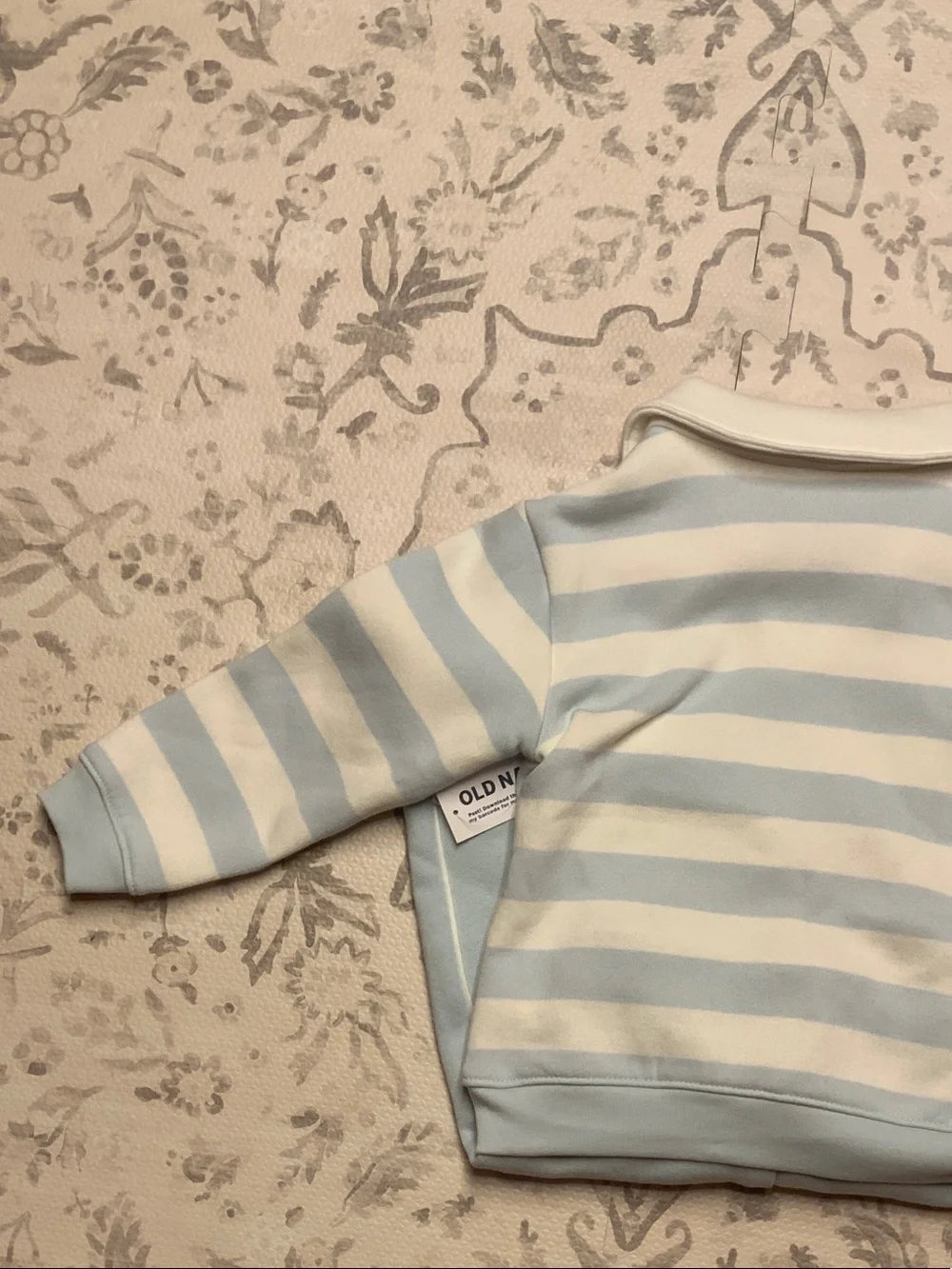 Old Navy Baby Blue and White Striped 2-Piece Matching Set